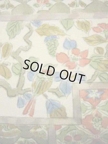 画像7: I1109L 小紋 女性用着物  シルク(正絹)  クリーミーな クリーム, 菱 【中古】 【USED】 【リサイクル】 ★★★★☆ (7)