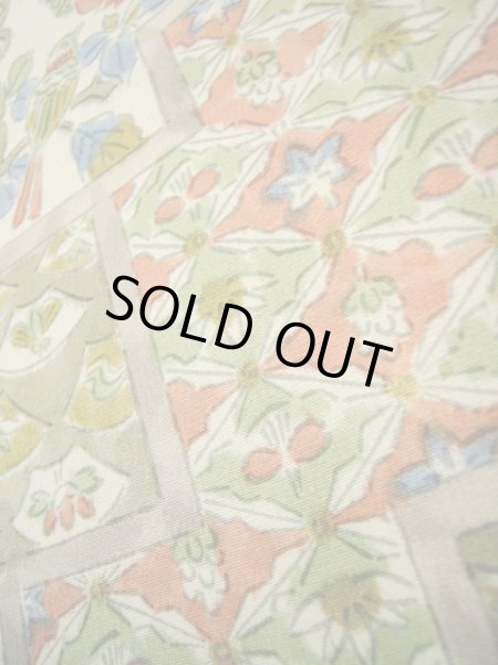 画像9: I1109L 小紋 女性用着物  シルク(正絹)  クリーミーな クリーム, 菱 【中古】 【USED】 【リサイクル】 ★★★★☆ (9)