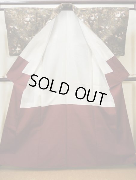 画像2: I1130N 紬 女性用着物  シルク(正絹)   ブラウン(茶色), 家 【中古】 【USED】 【リサイクル】 ★★★★☆ (2)