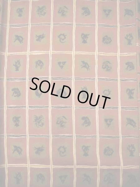 画像4: I1130Q 織 女性用着物  シルク(正絹)  クリーミーな ブラウン(茶色), チェック柄 【中古】 【USED】 【リサイクル】 ★★★☆☆ (4)