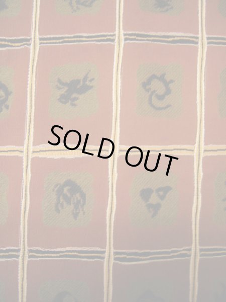 画像7: I1130Q 織 女性用着物  シルク(正絹)  クリーミーな ブラウン(茶色), チェック柄 【中古】 【USED】 【リサイクル】 ★★★☆☆ (7)