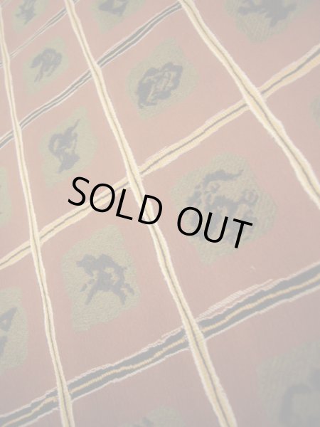 画像8: I1130Q 織 女性用着物  シルク(正絹)  クリーミーな ブラウン(茶色), チェック柄 【中古】 【USED】 【リサイクル】 ★★★☆☆ (8)