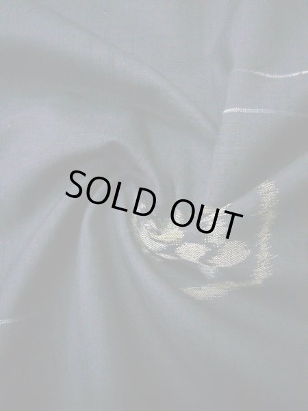 画像11: I1130S 紬 女性用着物  シルク(正絹)   ネイビー(紺), 丸 【中古】 【USED】 【リサイクル】 ★★★★☆ (11)