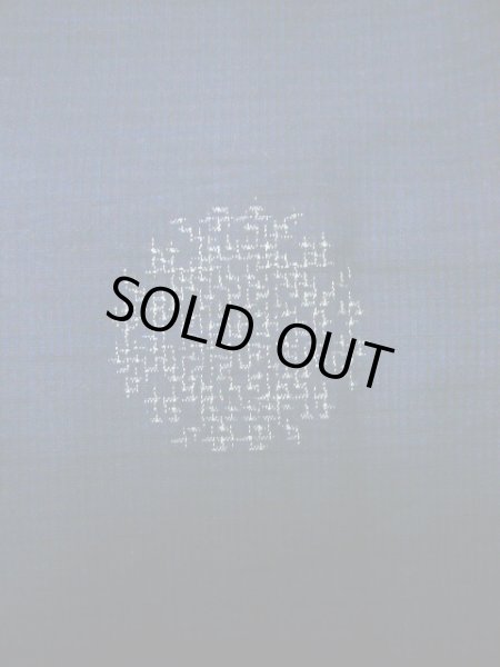 画像7: I1130T 紬 女性用着物  シルク(正絹)   ネイビー(紺), 幾何学模様 【中古】 【USED】 【リサイクル】 ★★★☆☆ (7)