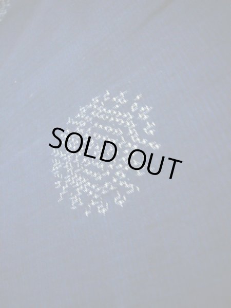 画像8: I1130T 紬 女性用着物  シルク(正絹)   ネイビー(紺), 幾何学模様 【中古】 【USED】 【リサイクル】 ★★★☆☆ (8)