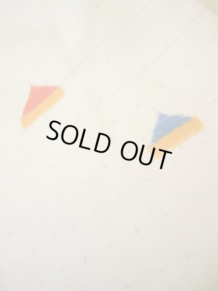 画像8: I1130V 紬 女性用着物  シルク（正絹）  クリーミーな オフ　ホワイト, 独楽 【中古】 【USED】 【リサイクル】 ★★★★☆ (8)