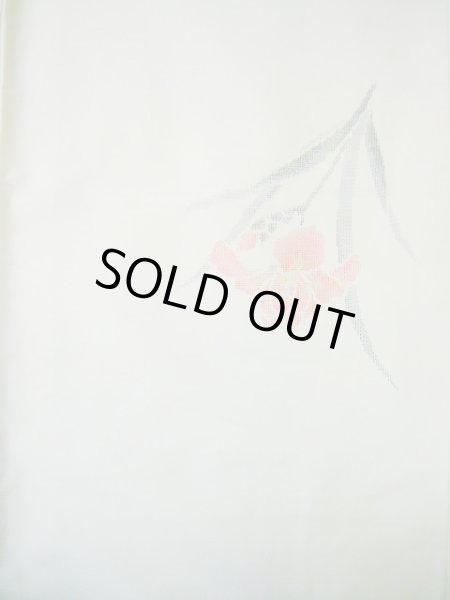 画像4: I1130W 紬 女性用着物  シルク(正絹)   オフ ホワイト, あやめ 【中古】 【USED】 【リサイクル】 ★★★★☆ (4)