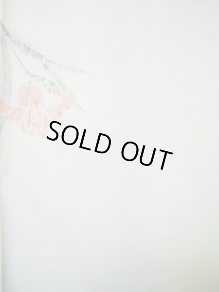 画像5: I1130W 紬 女性用着物  シルク(正絹)   オフ ホワイト, あやめ 【中古】 【USED】 【リサイクル】 ★★★★☆ (5)