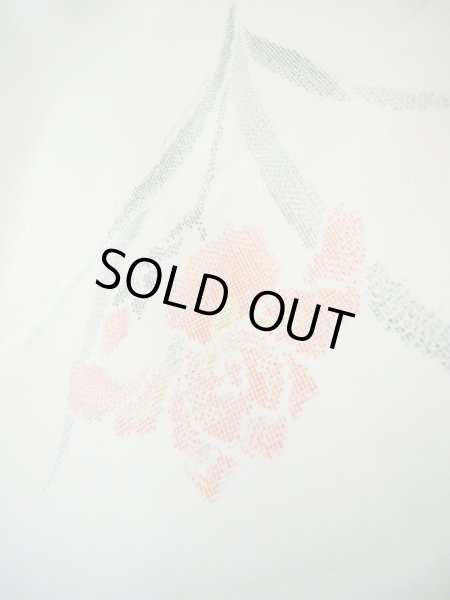 画像9: I1130W 紬 女性用着物  シルク(正絹)   オフ ホワイト, あやめ 【中古】 【USED】 【リサイクル】 ★★★★☆ (9)