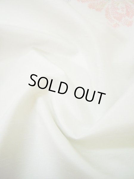 画像11: I1130W 紬 女性用着物  シルク(正絹)   オフ ホワイト, あやめ 【中古】 【USED】 【リサイクル】 ★★★★☆ (11)