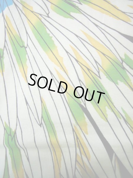 画像7: I1228J ゆかた 女性用着物  綿   藍, ひまわり 【中古】 【USED】 【リサイクル】 ★★★★☆ (7)