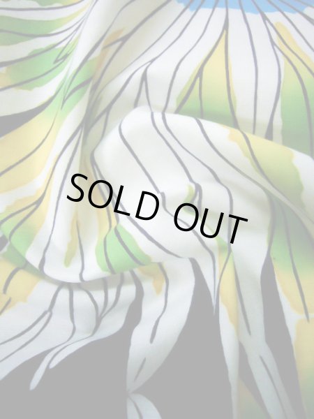 画像10: I1228J ゆかた 女性用着物  綿   藍, ひまわり 【中古】 【USED】 【リサイクル】 ★★★★☆ (10)