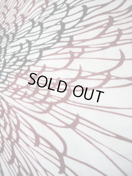 画像10: I1228K ゆかた 女性用着物  綿   白, 菊 【中古】 【USED】 【リサイクル】 ★★★☆☆ (10)