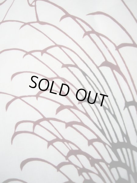 画像11: I1228K ゆかた 女性用着物  綿   白, 菊 【中古】 【USED】 【リサイクル】 ★★★☆☆ (11)