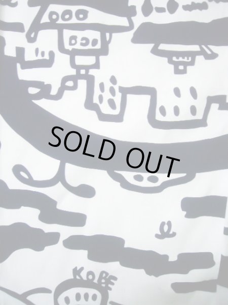 画像4: J0118K ゆかた 女性用着物 神戸の街並み 綿   白, ぼたん 【中古】 【USED】 【リサイクル】 ★★★☆☆ (4)