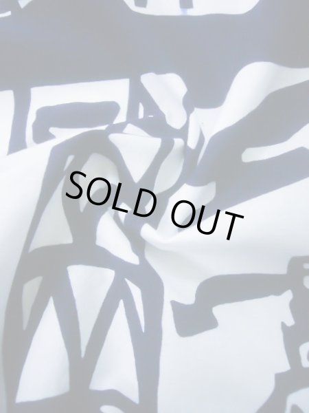 画像13: J0118K ゆかた 女性用着物 神戸の街並み 綿   白, ぼたん 【中古】 【USED】 【リサイクル】 ★★★☆☆ (13)