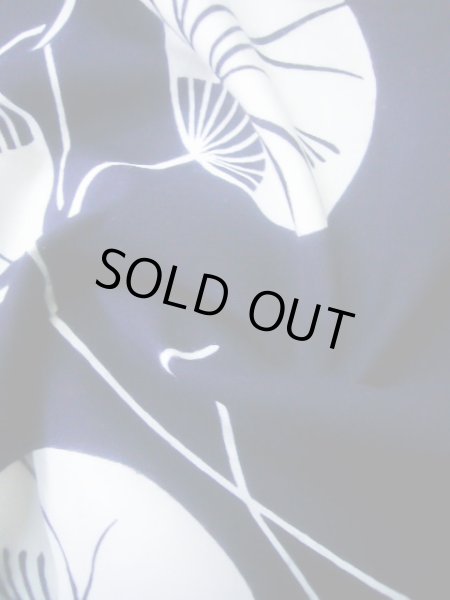 画像13: J0118M ゆかた 女性用着物  綿   藍, うちわ 【中古】 【USED】 【リサイクル】 ★★★★☆ (13)