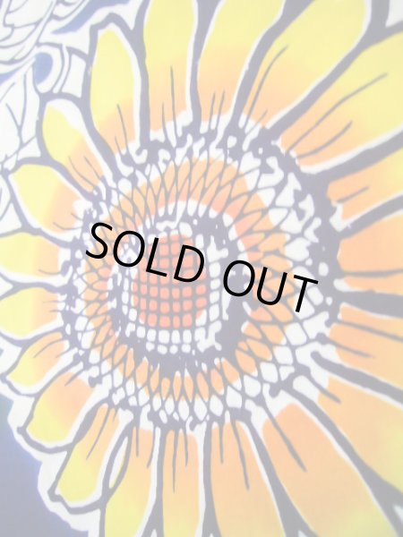 画像9: J0118N ゆかた 女性用着物  綿   青, ひまわり 【中古】 【USED】 【リサイクル】 ★★★★☆ (9)