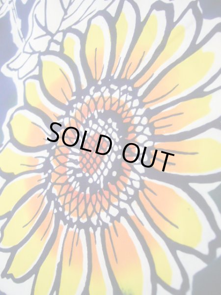 画像10: J0118N ゆかた 女性用着物  綿   青, ひまわり 【中古】 【USED】 【リサイクル】 ★★★★☆ (10)