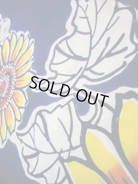 画像11: J0118N ゆかた 女性用着物  綿   青, ひまわり 【中古】 【USED】 【リサイクル】 ★★★★☆ (11)