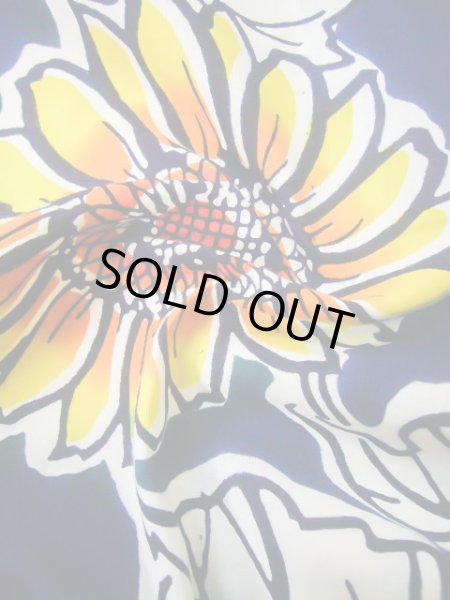 画像13: J0118N ゆかた 女性用着物  綿   青, ひまわり 【中古】 【USED】 【リサイクル】 ★★★★☆ (13)