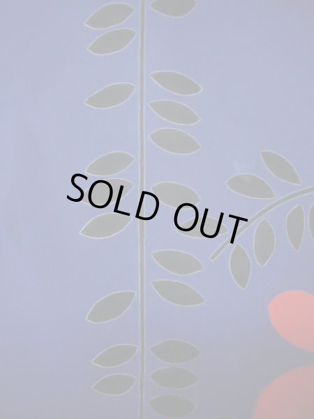 画像8: J0118P ゆかた 女性用着物  綿   青, 蝶々 【中古】 【USED】 【リサイクル】 ★★★☆☆ (8)