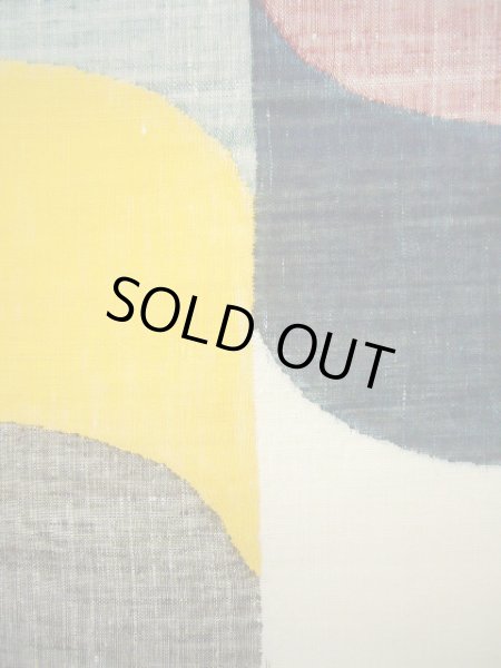 画像6: J0125E 袋帯  女性用着物 シルク(正絹)   マルチカラー 幾何学模様   【中古】 【USED】 【リサイクル】 ★★★★★ (6)