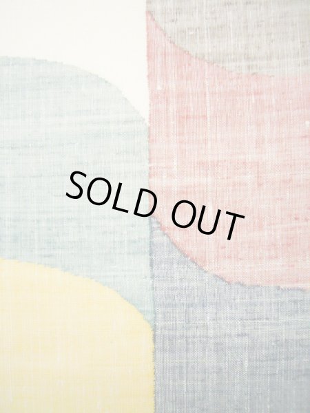 画像8: J0125E 袋帯  女性用着物 シルク(正絹)   マルチカラー 幾何学模様   【中古】 【USED】 【リサイクル】 ★★★★★ (8)