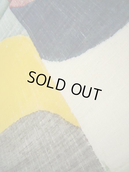 画像9: J0125E 袋帯  女性用着物 シルク(正絹)   マルチカラー 幾何学模様   【中古】 【USED】 【リサイクル】 ★★★★★ (9)