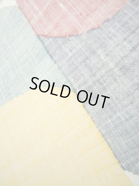 画像11: J0125E 袋帯  女性用着物 シルク(正絹)   マルチカラー 幾何学模様   【中古】 【USED】 【リサイクル】 ★★★★★ (11)