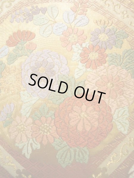 画像7: J0125W 袋帯  女性用着物 シルク（正絹）   ゴールド（金） 鳥   【中古】 【USED】 【リサイクル】 ★★★★☆ (7)