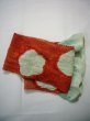 画像4: J0203XE 帯揚げ 女性用着物 シルク（正絹）   水色 梅 【中古】 【USED】 【リサイクル】 ★★☆☆☆ (4)
