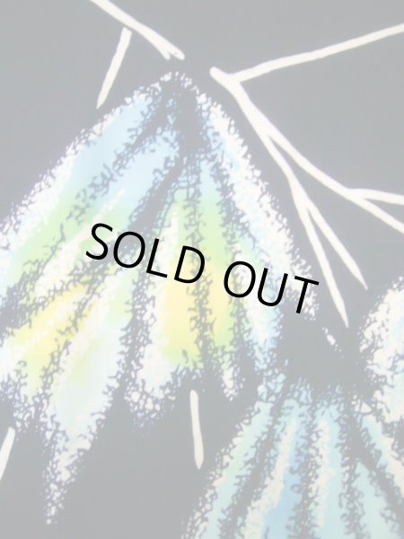 画像7: J0520W ゆかた 女性用着物  綿 ダークな  藍, 抽象的模様 【中古】 【USED】 【リサイクル】 ★☆☆☆☆ (7)