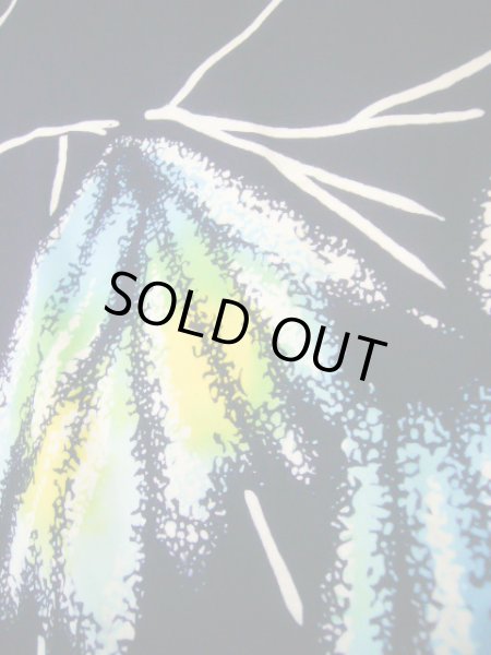 画像9: J0520W ゆかた 女性用着物  綿 ダークな  藍, 抽象的模様 【中古】 【USED】 【リサイクル】 ★☆☆☆☆ (9)