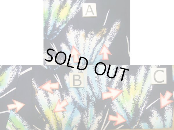 画像13: J0520W ゆかた 女性用着物  綿 ダークな  藍, 抽象的模様 【中古】 【USED】 【リサイクル】 ★☆☆☆☆ (13)