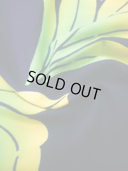 画像10: J0520X ゆかた 女性用着物  綿 ダークな  グリーン（緑）, 葉 【中古】 【USED】 【リサイクル】 ★★★★☆ (10)