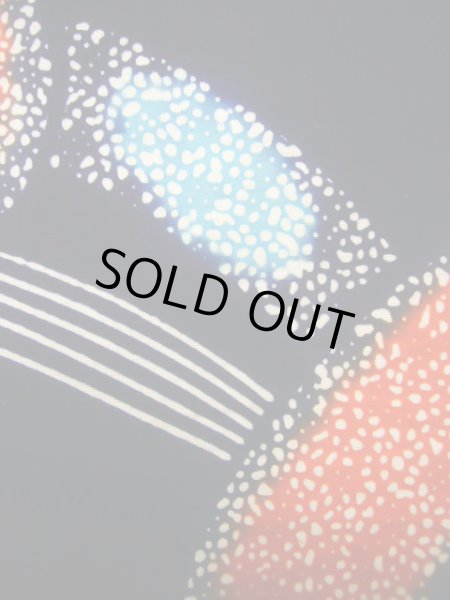 画像8: J0520Z ゆかた 女性用着物  綿 ダークな  藍, 抽象的模様 【中古】 【USED】 【リサイクル】 ★★★★☆ (8)