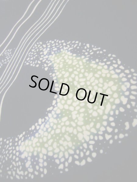 画像9: J0520Z ゆかた 女性用着物  綿 ダークな  藍, 抽象的模様 【中古】 【USED】 【リサイクル】 ★★★★☆ (9)