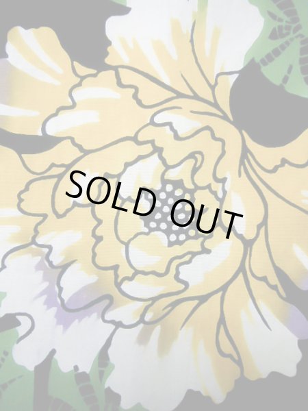 画像6: J0617B ゆかた 女性用着物  綿 ダークな  藍, ぼたん 【中古】 【USED】 【リサイクル】 ★★★★☆ (6)