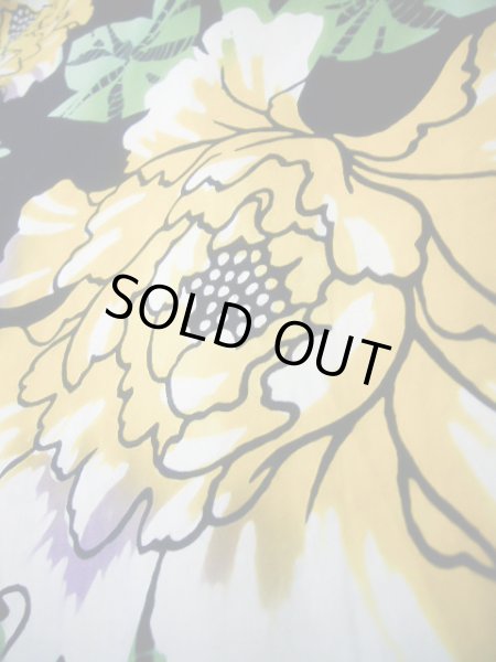 画像8: J0617B ゆかた 女性用着物  綿 ダークな  藍, ぼたん 【中古】 【USED】 【リサイクル】 ★★★★☆ (8)