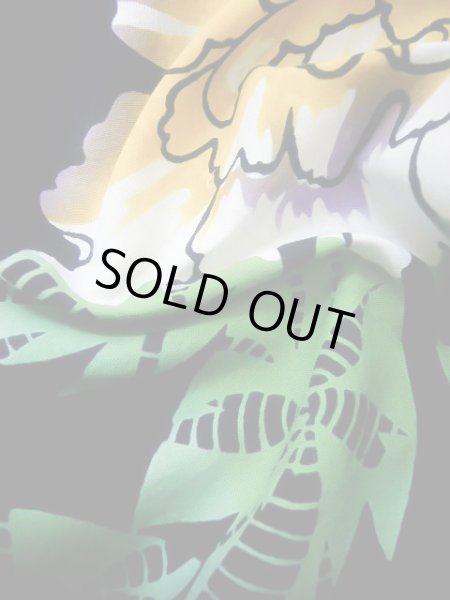 画像10: J0617B ゆかた 女性用着物  綿 ダークな  藍, ぼたん 【中古】 【USED】 【リサイクル】 ★★★★☆ (10)