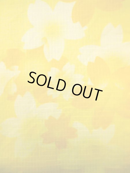 画像7: J0617K ゆかた 女性用着物  綿 薄い  イエロー(黄色), 花 【中古】 【USED】 【リサイクル】 ★★★☆☆ (7)