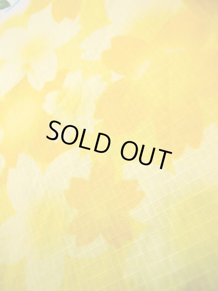 画像9: J0617K ゆかた 女性用着物  綿 薄い  イエロー(黄色), 花 【中古】 【USED】 【リサイクル】 ★★★☆☆ (9)