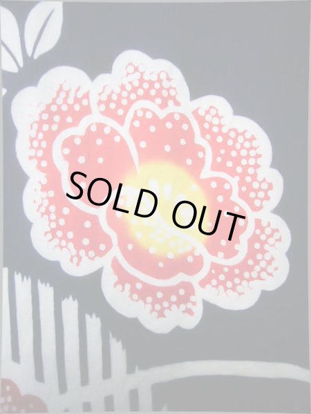 画像7: J0702O ゆかた 女性用着物  綿 青みのある  藍, 花 【中古】 【USED】 【リサイクル】 ★★★★☆ (7)