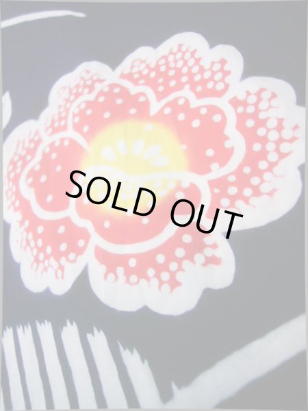 画像9: J0702O ゆかた 女性用着物  綿 青みのある  藍, 花 【中古】 【USED】 【リサイクル】 ★★★★☆ (9)