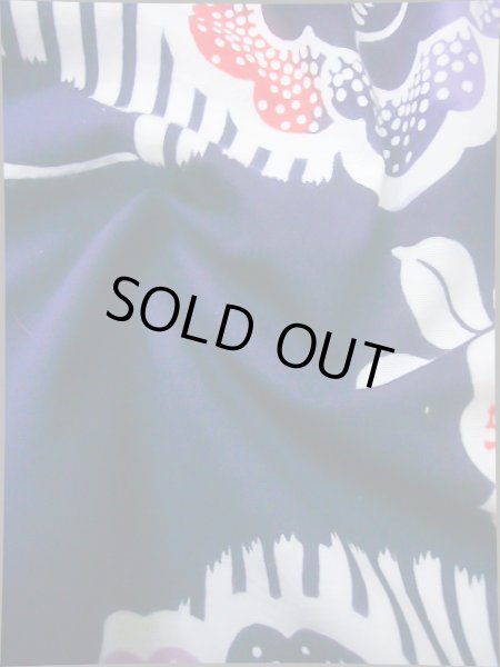 画像11: J0702O ゆかた 女性用着物  綿 青みのある  藍, 花 【中古】 【USED】 【リサイクル】 ★★★★☆ (11)