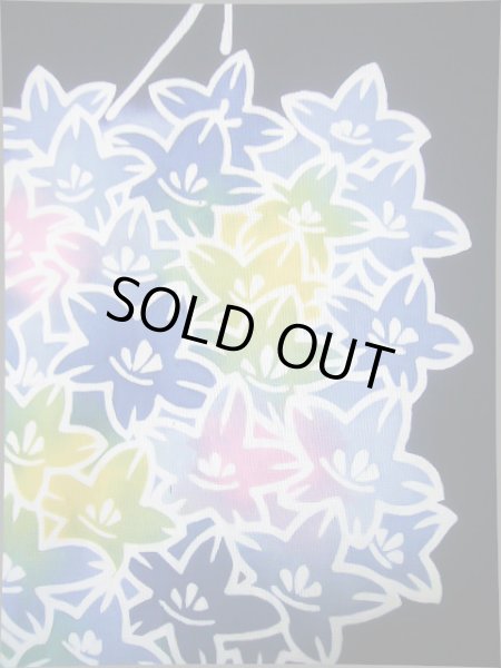 画像6: J0702Q ゆかた 女性用着物  綿 青みのある  藍, ききょう 【中古】 【USED】 【リサイクル】 ★★★★☆ (6)