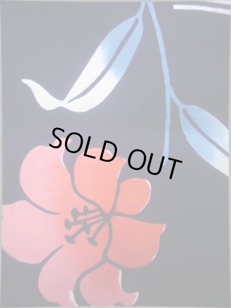 画像8: J0702T ゆかた 女性用着物  綿 青みのある  藍, 花 【中古】 【USED】 【リサイクル】 ★★★★☆ (8)