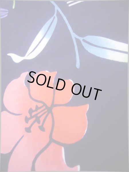 画像11: J0702T ゆかた 女性用着物  綿 青みのある  藍, 花 【中古】 【USED】 【リサイクル】 ★★★★☆ (11)