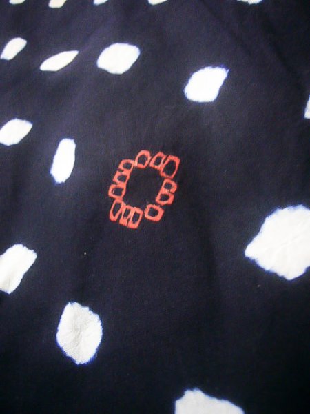 画像7: J0710P 女性用 浴衣（日本製）   綿 藍,  かのこ 【中古】【USED】【リサイクル】 ★★☆☆☆【J0710P】 (7)